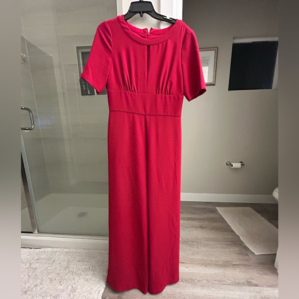 Adrianna Papell Red Jumpsuit